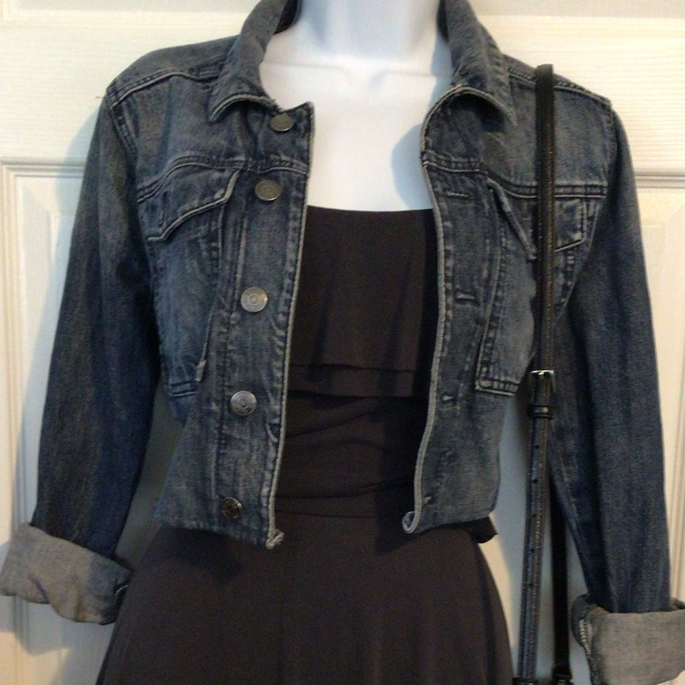 Express Jeans cropped denim jacket